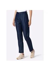 Bequeme Jeans Heine, Damen, Gr. 50, Normalgr&ouml;&szlig;en, blau, stone, washed, 100% Baumwolle, Jeans