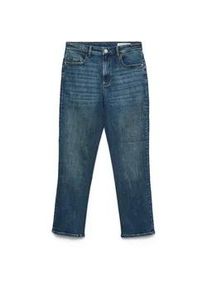 V&eacute;ro Moda Skinny-fit-Jeans VERO MODA "VMROSIE MR SLIM ANK J NOOS RA3047", Damen, Gr. XS, L&auml;nge 30, dunkelblau denim, Denim/Jeans, Obermaterial: 99% Baumwolle, 1% Elasthan, unifarben, slim fit kn&ouml;chellang, Jeans