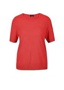 Strickpullover GOLDNER "Kurzgr&ouml;&szlig;e Strickpullover", Damen, Gr. 20, rot, Obermaterial: 100% Schurwolle WV., Basic, normal, Rippe, Pullover Strickpullover, Rippenb&uuml;ndchen