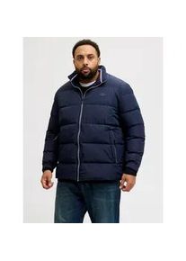 Jack & Jones PlusSize Steppjacke "JPRBLUALVES PUFFER PLS", Herren, Gr. 3XL, navy blazer, Web, Obermaterial: 100% Polyester, JACK & JONES PLUSSIZE, unifarben, regular fit h&uuml;ftlang, Jacken Steppjacke