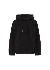 Kapuzenpullover oxmo "Kapuzenpullover OXBERINA", Damen, Gr. M, grau (meteorite), Obermaterial: 100% Polyester PES., Pullover Kapuzenpullover