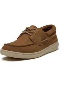 Bootsschuh Timberland "PORTOFINO PIER BOAT SHOE", Herren, Gr. 40, md beige suede, Leder, Schuhe Bootsschuh, aus Premium Timberland Leder