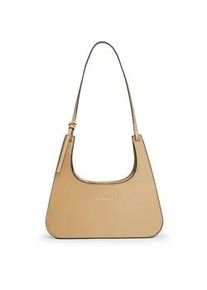 Schultertasche Tommy Hilfiger "TH MODERN SHOULDER BAG", Damen, Gr. B/H/T: 33cm x 30cm x 14cm, khaki, Lederimitat, Taschen Schultertasche, Umh&auml;ngetasche, Handtasche, Tragetasche mit Logopr&auml;gung