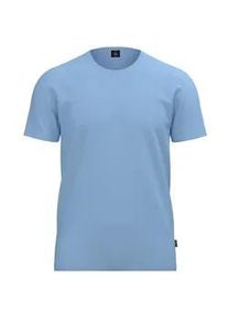 T-Shirt TRIGEMA "TRIGEMA Essential Tee", Damen, Gr. L, horizont, Single Jersey, 48% Baumwolle, 48% Micromodal, 4% Elastan, Basic, Rundhals, Shirts T-Shirt