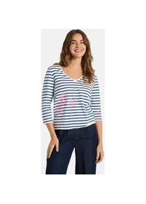 LIEBLINGSST&Uuml;CK T-Shirt LIEBLINGSST&Uuml;CK "TylaL", Damen, Gr. M, 460, jeans, Obermaterial: 95% Baumwolle, 5% Elasthan, regular fit, V-Ausschnitt, Shirts T-Shirt, aus Baumwolle