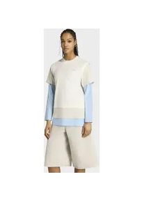 Langarmshirt Adidas ORIGINALS "LOOSE FIT LONGSLEEVE, LAGENLOOK", Damen, Gr. M, sanftes wei&szlig;, Obermaterial: 100% Baumwolle, normal, Rundhals, Shirts Langarmshirt