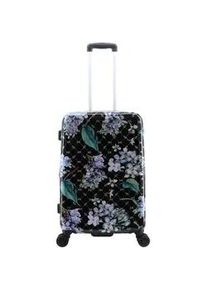 Koffer ELLE "Floret", Gr. B/H/T: 45cm x 68cm x 27cm, bunt (schwarz, mehrfarbig), bedruckt, Koffer, aus ABS- und PC-Materialien