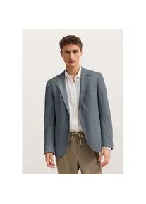 Sakko Bugatti "Jersey-Artikel", Herren, Gr. 52, 370, marine, 65% Polyester, 24% Viskose, 8% Polyamid, 3% Elasthan, unifarben, regular fit, Sakkos Sakko, mit Stretch Funktion