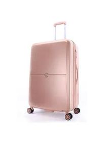 Koffer ELLE "Chic", Gr. B/H/T: 51cm x 75cm x 32cm, rosa (pink), Polyester, Koffer, ABS