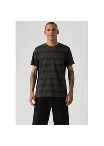 Levi's T-Shirt LEVI'S "CLASSIC POCKET TEE MULTI-COLOR", Damen, Gr. M, kabir paisley stripe schwarz phantom, Jersey, Obermaterial: 100% Baumwolle, gemustert, Rundhals, Shirts T-Shirt