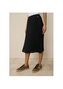 Plisseerock Tamaris, Damen, Gr. 42, schwarz, Web, Obermaterial: 100% Polyester. Futter: 100% Polyester, unifarben, figurumspielend wadenlang, R&ouml;cke, mit elastischem Bund