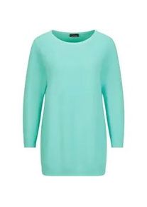 Rundhalspullover GOLDNER "Eleganter Baumwollpullover, Halbarm", Damen, Gr. 40, gr&uuml;n (mint), Obermaterial: 100% Baumwolle CO., Modisch, Pullover Rundhalspullover, U-Boot-Ausschnitt