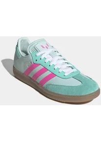 Sneaker Adidas PERFORMANCE "SAMBA MESSI", Herren, Gr. 43, halo mint, lucid pink, gum4, Leder, Synthetik, Schuhe Sneaker