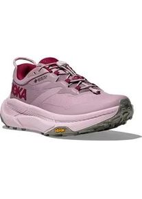 Trailrunningschuh Hoka One One "W TRANSPORT GORE-TEX", Damen, Gr. 38, fragrant lila, lila cream, Synthetik, Textil, Schuhe, wasserdicht