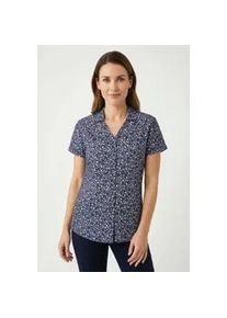 Funktionsbluse Killtec "KOS 86 WMN WVN SHRT", Damen, Gr. 48, nachtblau, Obermaterial: 92% Polyester, 8% Elasthan, Blusen, f&uuml;r Wandern und sportliche Aktivit&auml;ten, aus Polyester und Elasthan