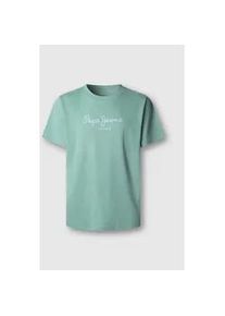 Rundhalsshirt Pepe Jeans "EGGO", Damen, Gr. S, woods gr&uuml;n, Jersey, Obermaterial: 100% Baumwolle, bedruckt, normal normal, Rundhals, Shirts Rundhalsshirt