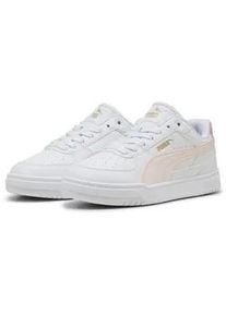 Sneaker Puma "Caven III Sneakers Jugendliche", Damen, Gr. 37, wei&szlig; jasmine flower rosy outlook pink, Obermaterial: Textil, Synthetik; Futter: Textil; Innensohle: Textil, Keine Angabe; Laufsohle: Gummi, Schuhe Sneaker