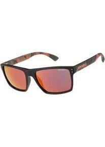 Sonnenbrille Superdry "Modell 996054", Herren, schwarz, orange, gemustert, matt, Sonnenbrillen Sonnenbrille, Form Karree/Eckig, Logoschriftzug auf B&uuml;gel, Injectionfassung