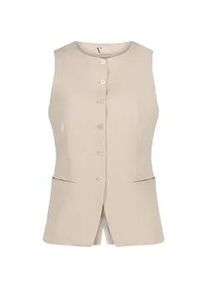Strickweste Vera Mont "Damen mit Knopfleiste", Damen, Gr. 40, champagne sorbet, Obermaterial: 96% Polyester, 4% Elasthan; Futter: 100% Polyester, figurbetont normal, Rundhals, Westen Strickweste