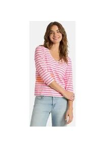 LIEBLINGSST&Uuml;CK T-Shirt LIEBLINGSST&Uuml;CK "TylaL", Damen, Gr. M, 830, lovely pink, Obermaterial: 95% Baumwolle, 5% Elasthan, regular fit, V-Ausschnitt, Shirts T-Shirt, aus Baumwolle