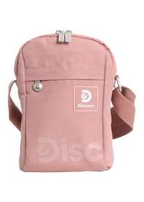 Schultertasche DISCOVERY "Commuter", Damen, Gr. B/H/T: 16,5cm x 22,5cm x 6,5cm, pink, unifarben, Taschen Schultertasche, Kleine Schultertasche aus RPET Nylon