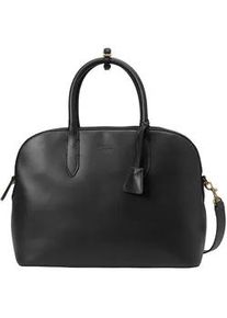 Marc O'Polo Shopper MARC O'POLO "aus edlem Rindleder", Damen, Gr. B/H/T: 38cm x 28cm x 13cm, schwarz, Leder, Taschen Shopper