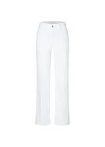 Weite Jeans MAC "WIDE", Damen, Gr. 38, L&auml;nge 34, wei&szlig; (wei&szlig; denim), Denim/Jeans, Obermaterial: 91% Baumwolle, 7% Elastomultiester, 2% Elasthan, bequem, Jeans