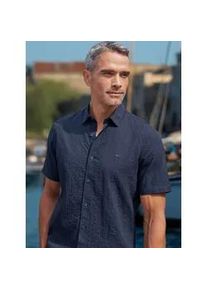 Kurzarmhemd Lerros "Kurzarmhemd im Knitterlook", Herren, Gr. XXL, Normalgr&ouml;&szlig;en, classic navy, 99% Baumwolle, 1% Elasthan, Hemden