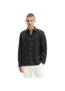 Marc O'Polo Leinenhemd MARC O'POLO, Herren, Gr. XXL, N-Gr, schwarz, Web, Obermaterial: 100% Leinen, Manschette, Hemden, im klassisch cleanen Look