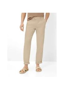 Chinohose Brax "Style EVANS", Herren, Gr. 56, Normalgr&ouml;&szlig;en, beige, Web, 100% Leinen, Hosen Chinohose