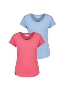 alife and kickin Rundhalsshirt ALIFE & KICKIN "Damen EiraAK A", Damen, Gr. S, kamelie, fjord, 100% Baumwolle (Bio), Shirts Rundhalsshirt