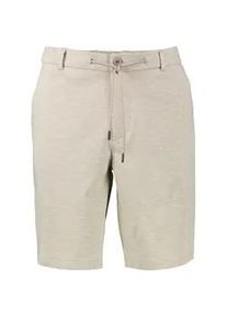 Shorts Lerros "Bequeme Shorts mit Kordelzug in grossen Gr&ouml;&szlig;en", Herren, Gr. 46, medium kitt, 71% Polyester, 26% Viskose, 3% Elasthan, Hosen Shorts