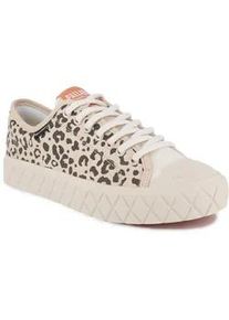Sneaker Palladium "PALLA ACE LO WILD", Damen, Gr. 40, tropisand, leopard, Textil, Schuhe Sneaker, aus Canvas