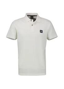 Poloshirt Lerros, Herren, Gr. XL, soft teal, Single Jersey, Obermaterial: 100% Baumwolle, unifarben, normal h&uuml;ftbedeckend, Rundhals, Shirts, Kurzarm mit Logo-Badge