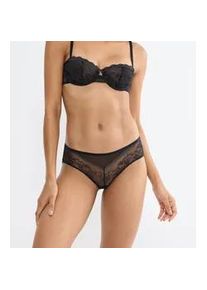 Hipster Triumph "Comfort Allure", Damen, Gr. 38, schwarz, Microtouch, Obermaterial: 55% Polyamid, 35% Polyester, 10% Elasthan, Unterhosen, mit floraler Stretch-Spitze, elastisch, Mesh-Eins&auml;tze, femininer Look