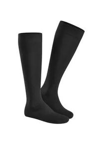 Kniestr&uuml;mpfe Hudson "RELAX COTTON", Herren, Gr. 43-44, schwarz, Baumwollmischung, normal, Socken Kniestr&uuml;mpfe, druckfreier Relax-Komfortbund