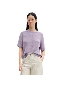 Marc O'Polo Rundhalspullover MARC O'POLO "aus B&auml;ndchengarn", Damen, Gr. XXL, dusty lavender, Obermaterial: 70% Baumwolle, 30% Polyester, unifarben, Rundhals, Pullover Rundhalspullover