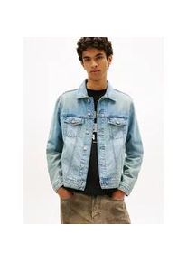 Tommy Hilfiger Jeansjacke TOMMY JEANS "RYAN REGULAR TRUCKER", Herren, Gr. XXL, denim light, Denim/Jeans, Obermaterial: 100% Baumwolle, unifarben, regular fit normal, Rundhals, eingesetzt angesetztes B&uuml;ndchen, Jacken Jeansjacke, Regular fit mit Taschen