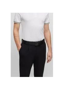 Lederg&uuml;rtel BOSS "Connio", Herren, Gr. 100, schwarz, Leder, unifarben, Basic, G&uuml;rtel Lederg&uuml;rtel, minimalistisch, Matte-Schliesse und BOSS-Pr&auml;gung auf der Lederschlaufe