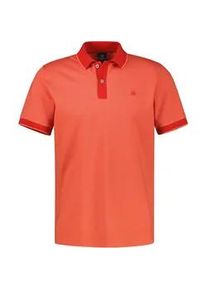 Poloshirt Lerros, Herren, Gr. M, vivid rot, Piqu&eacute;, Obermaterial: 100% Baumwolle, unifarben, normal h&uuml;ftbedeckend, Rundhals, B&uuml;ndchen, Shirts, Kurzarm mit Logostickerei und abgesetzten &Auml;rmeln und Kragen