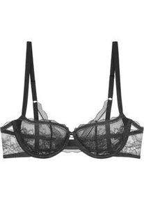 Balconette-BH Triumph "Comfort Allure", Damen, Gr. 90, Cup B, schwarz, Microtouch, Obermaterial: 66% Polyamid, 24% Polyester, 10% Elasthan, BHs Balconette-BH, Komfort-B&uuml;gel, verzierte Tr&auml;ger, Spitze, weich