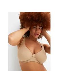 T-Shirt-BH bonprix "T-Shirt BH mit B&uuml;gel", Damen, Gr. 75, Cup C, beige (kreidebeige (cup c)), Obermaterial: 80% Polyamid, 20% Elasthan. Futter: 80% Polyamid, 20% Elasthan, BHs T-Shirt-BH, elastisches Material aus Polyamid und Elasthan