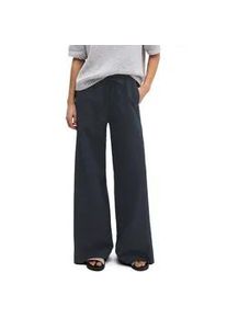 Marc O'Polo Chinohose MARC O'POLO "aus Bio-Baumwolle-TENCELTM Lyocell-Leinen-Mix", Damen, Gr. 38, Normalgr&ouml;&szlig;en, deep night blau, Twill, Obermaterial: 54% Baumwolle, 23% Lyocell, 23% Leinen, unifarben, loose fit kurz, Hosen Chinohose