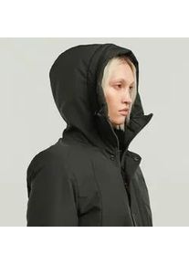 G-Star Raw Parka G-STAR "Vodan 2.0 Short Jacket Women", Damen, Gr. XL (42), asfalt, Web, Obermaterial: 54% Elastomultiester, 46% Polyester, unifarben, regular fit Po-bedeckend, Jacken Parka, mit Pattentaschen