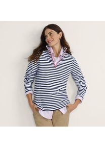 LANDS' END Anyweather Fleece-Pullover mit Rei&szlig;verschluss, Damen,  Gr&uuml;n, Polyester, by Lands' End