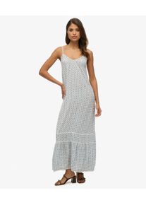 Superdry Damen Cami Maxikleid Blue - Gr&ouml;&szlig;e: 42 2144236500684I9G020