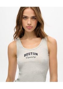 Superdry Damen Athletic Essential Tr&auml;gerhemd mit Grafik Hellgrau - Gr&ouml;&szlig;e: 44 2103026000620C8F025