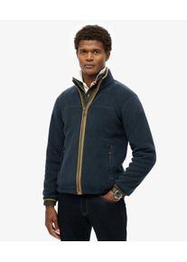 Superdry Herren Estate Fleecejacke mit Durchgehendem Rei&szlig;verschluss Marineblau - Gr&ouml;&szlig;e: M 104060750083598T002