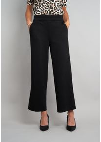 7/8-Hose Seidel Moden, Damen, Gr. 46, N-Gr, schwarz, Single Jersey, Obermaterial: 50% Polyester, 45% Viskose, 5% Elasthan, unifarben, Basic, l&auml;ssig geschnitten 7/8-L&auml;nge, Hosen 7/8-Hose, MADE IN GERMANY