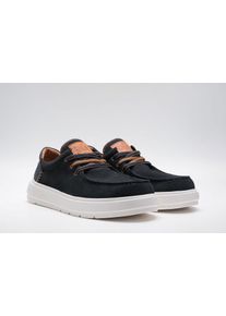 Schn&uuml;rschuh Replay, Herren, Gr. 44, navy, Lederimitat, Veloursleder, unifarben mit Farbeinsatz, Schuhe Schn&uuml;rschuh, Mokassin, Halbschuh, Casual-Sneaker mit gepolstertem Schaftrand